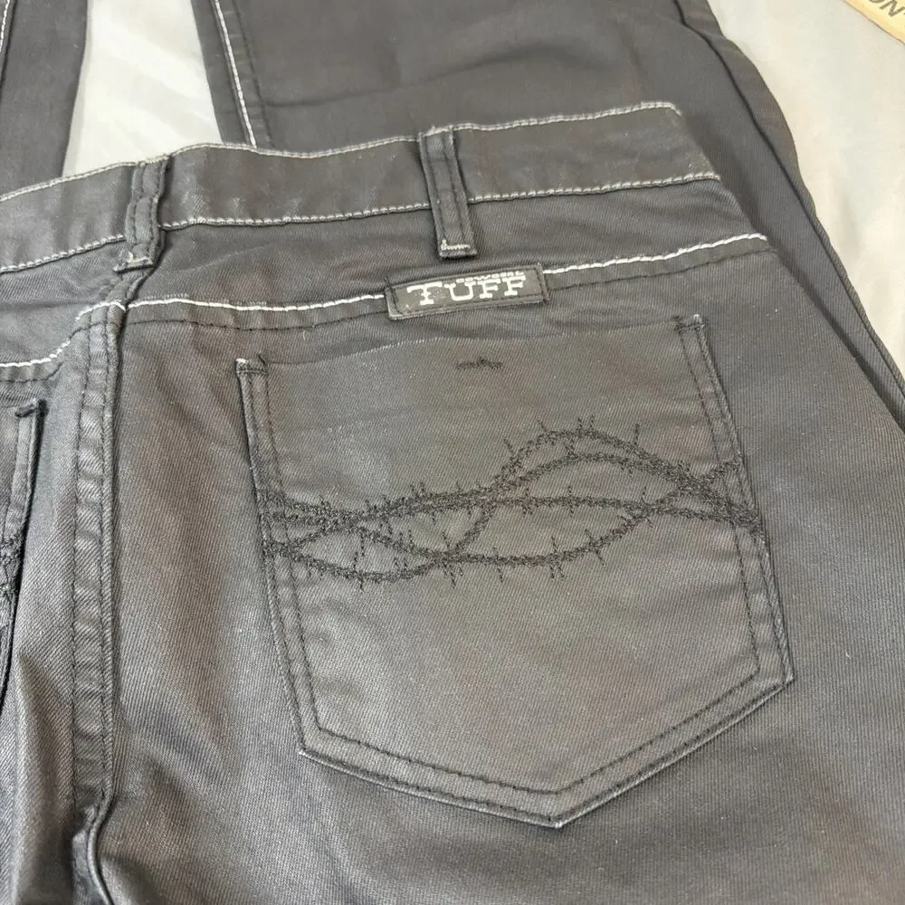 Black Women's Straight-Leg Jeans